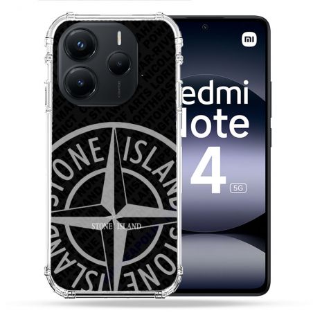 Coque Renforcée Pour Xiaomi Redmi Note 14 5G Stone Island Gris