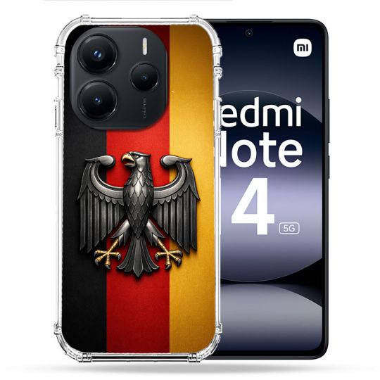 Coque Renforcée Pour Xiaomi Redmi Note 14 5G Voyage Drapeau Allemagne