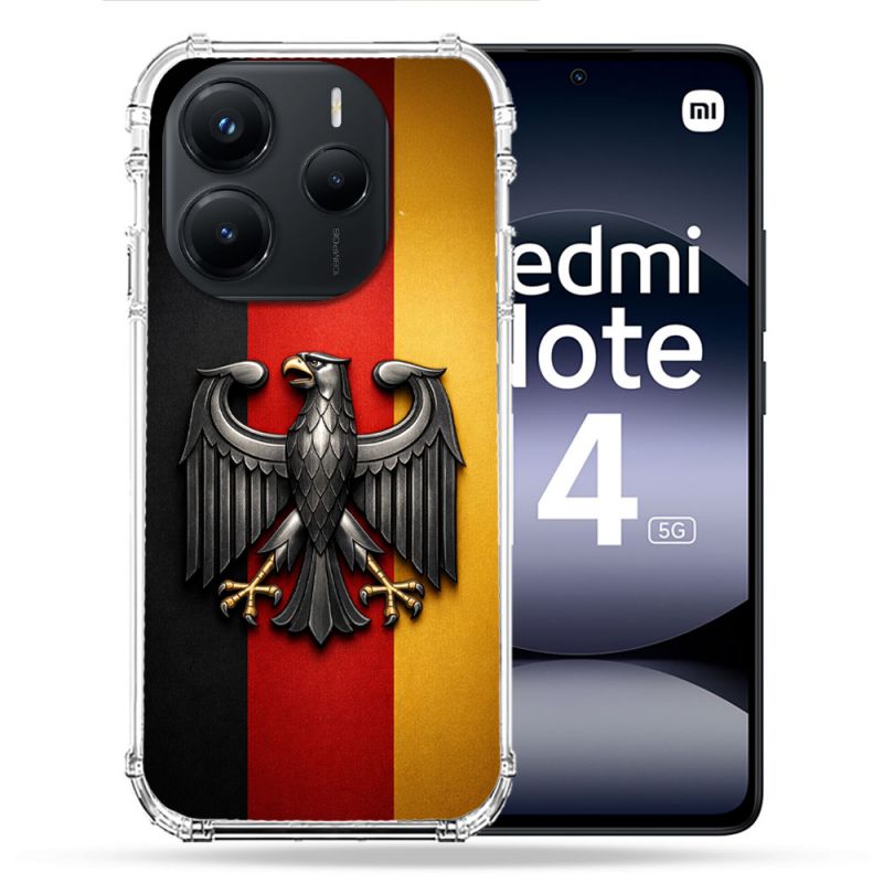 Coque Renforcée Pour Xiaomi Redmi Note 14 5G Voyage Drapeau Allemagne