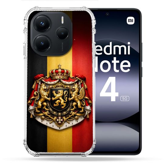 Coque Renforcée Pour Xiaomi Redmi Note 14 5G Voyage Drapeau Belgique