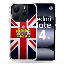 Coque Renforcée Pour Xiaomi Redmi Note 14 5G Voyage Drapeau Grande Bretagne UK