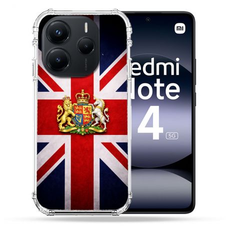 Coque Renforcée Pour Xiaomi Redmi Note 14 5G Voyage Drapeau Grande Bretagne UK