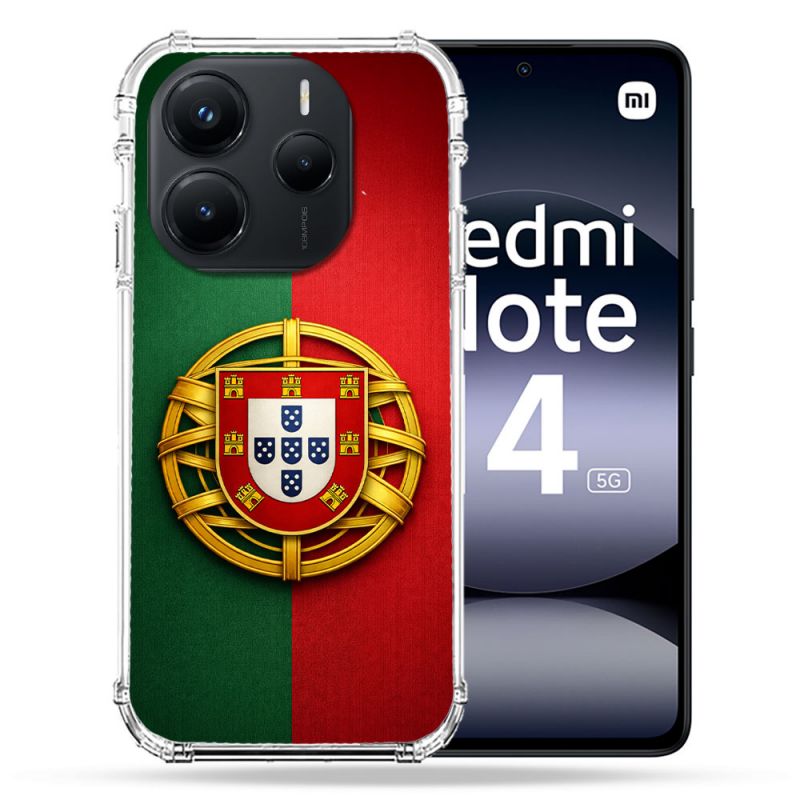 Coque Renforcée Pour Xiaomi Redmi Note 14 5G Voyage Drapeau Portugal