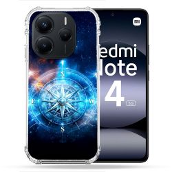 Coque Renforcée Pour Xiaomi Redmi Note 14 5G Voyage Rose des Vents Stellaire