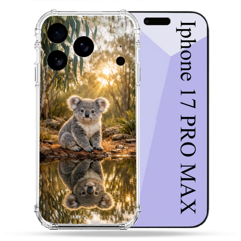 Coque Renforcée Pour Iphone 17 Pro Max Animal Koala Reflet