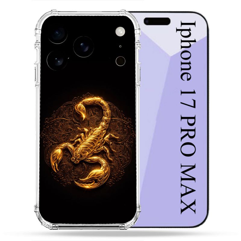 Coque Renforcée Pour Iphone 17 Pro Max Animal Scorpion Fresque 2026