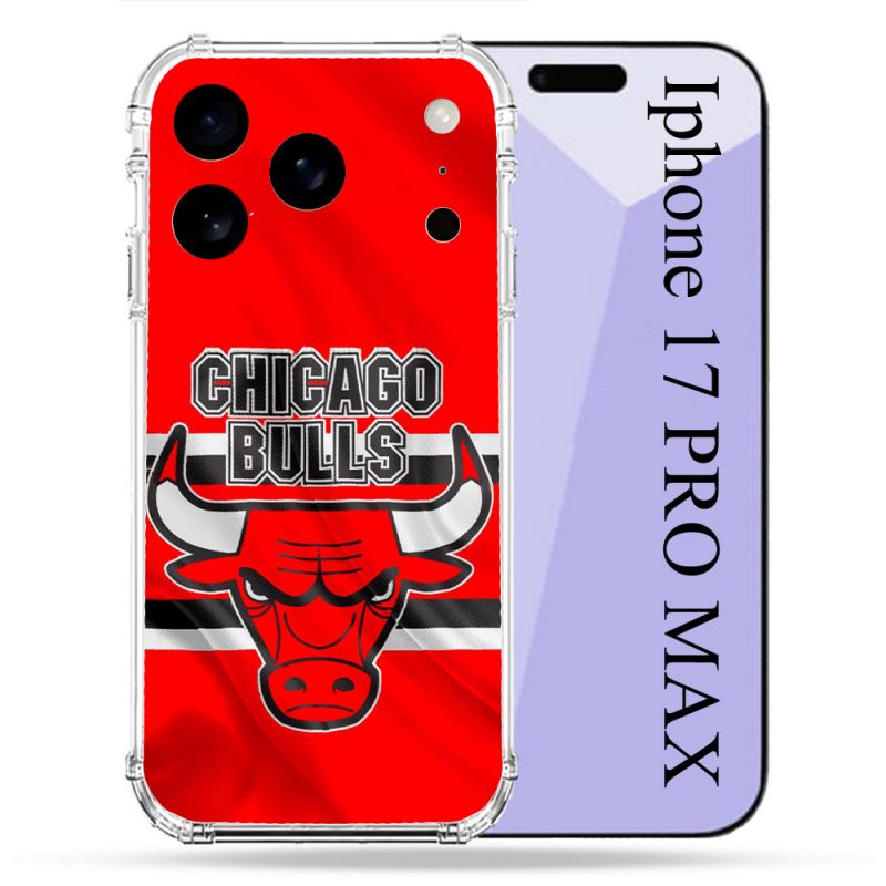 Coque Renforcée Pour Iphone 17 Pro Max Basket Chicago Bulls