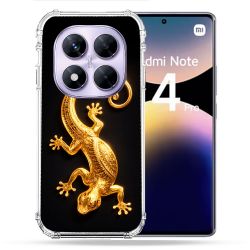 Coque Renforcée Pour Xiaomi Redmi Note 14 PRO 4G Animal Lezard Noir 2026
