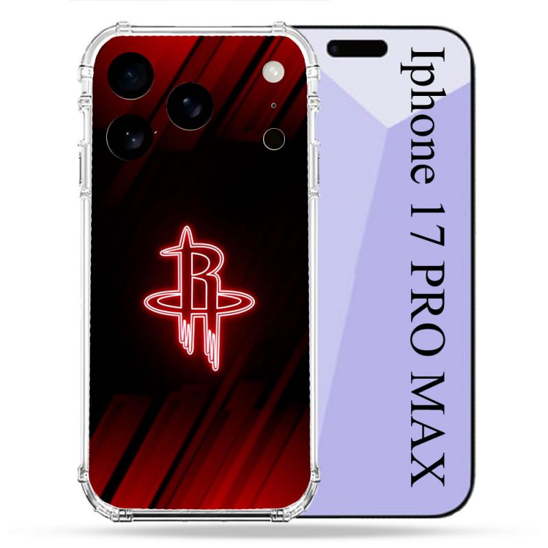 Coque Renforcée Pour Iphone 17 Pro Max Basket Houston Rockets