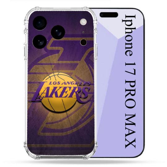 Coque Renforcée Pour Iphone 17 Pro Max Basket Los Angeles Lakers