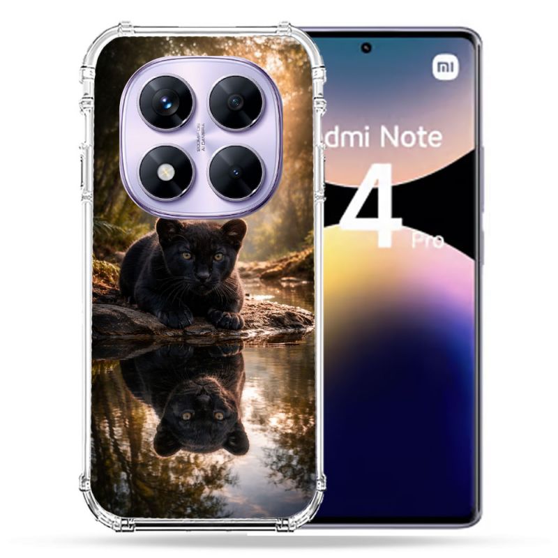 Coque Renforcée Pour Xiaomi Redmi Note 14 PRO 4G Animal Panthère Reflet