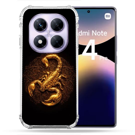 Coque Renforcée Pour Xiaomi Redmi Note 14 PRO 4G Animal Scorpion Fresque 2026