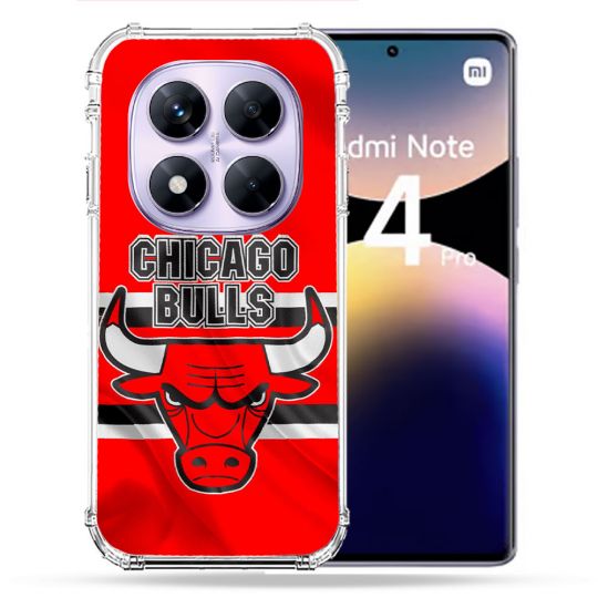 Coque Renforcée Pour Xiaomi Redmi Note 14 PRO 4G Basket Chicago Bulls