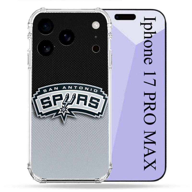 Coque Renforcée Pour Iphone 17 Pro Max Basket San Antonio Spurs
