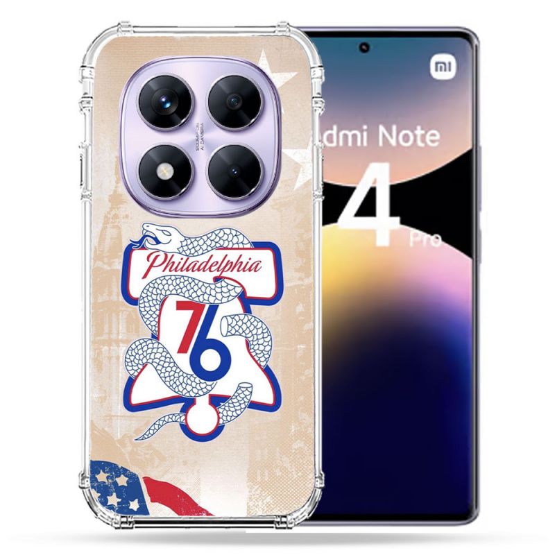 Coque Renforcée Pour Xiaomi Redmi Note 14 PRO 4G Basket Philadelphia 76ers
