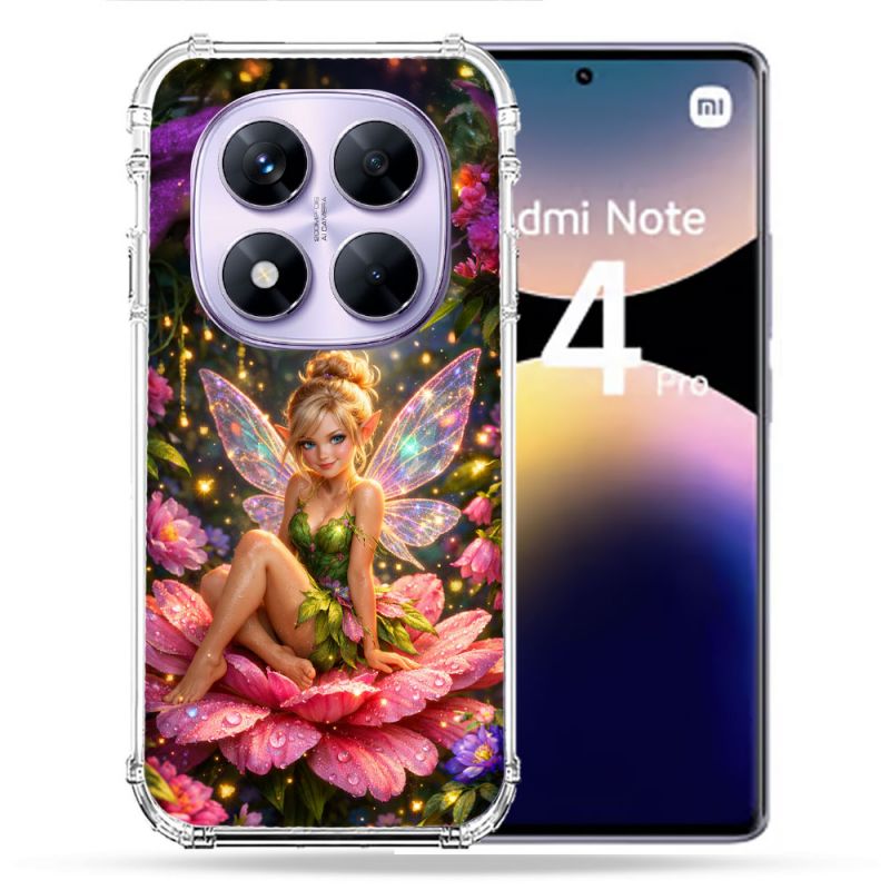Coque Renforcée Pour Xiaomi Redmi Note 14 PRO 4G Fantastique Fee Fleur
