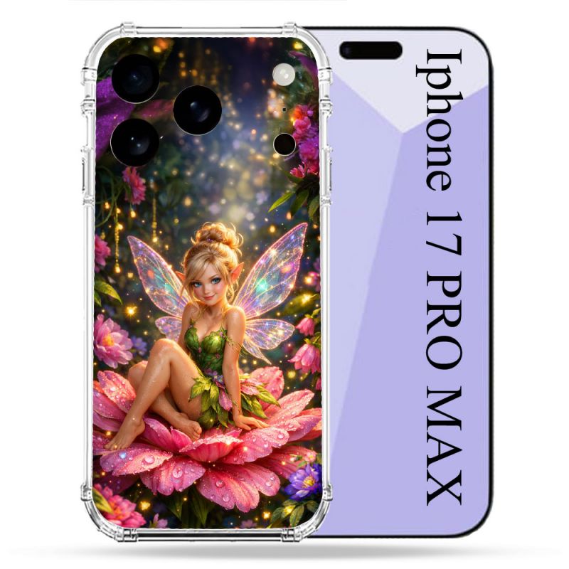 Coque Renforcée Pour Iphone 17 Pro Max Fantastique Fee Fleur