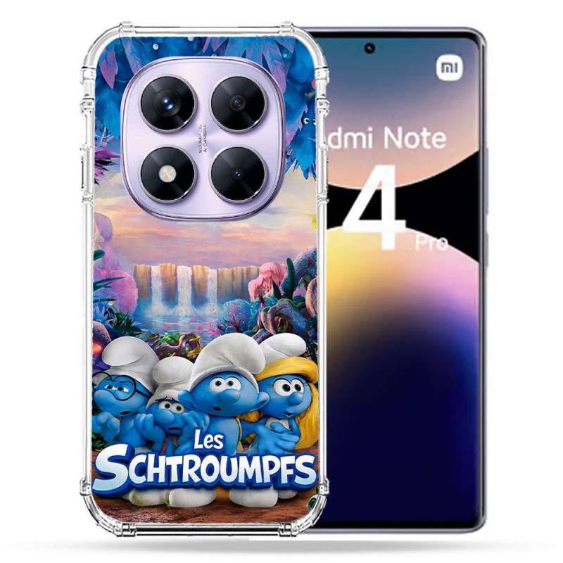 Coque Renforcée Pour Xiaomi Redmi Note 14 PRO 4G Schtroumpfs Forêt