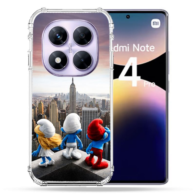 Coque Renforcée Pour Xiaomi Redmi Note 14 PRO 4G Schtroumpfs New York