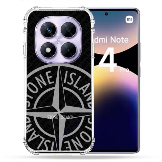 Coque Renforcée Pour Xiaomi Redmi Note 14 PRO 4G Stone Island Gris