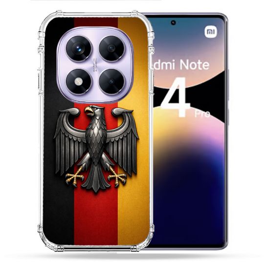 Coque Renforcée Pour Xiaomi Redmi Note 14 PRO 4G Voyage Drapeau Allemagne