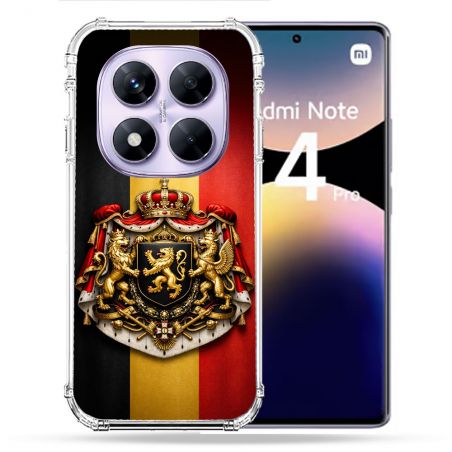 Coque Renforcée Pour Xiaomi Redmi Note 14 PRO 4G Voyage Drapeau Belgique