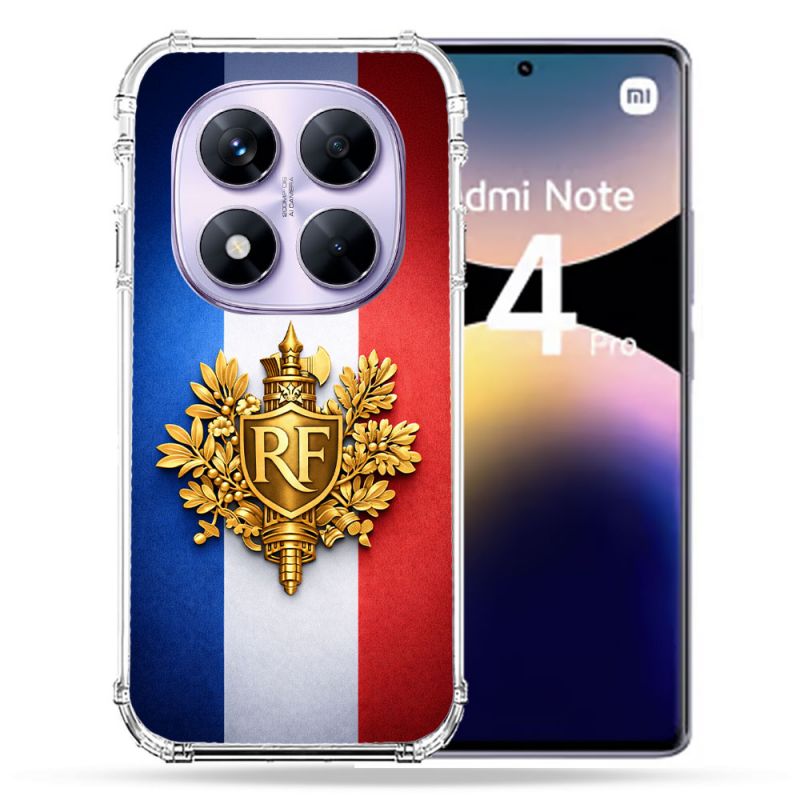Coque Renforcée Pour Xiaomi Redmi Note 14 PRO 4G Voyage Drapeau France