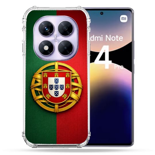 Coque Renforcée Pour Xiaomi Redmi Note 14 PRO 4G Voyage Drapeau Portugal