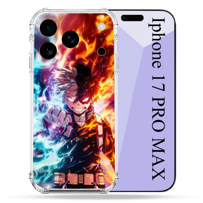 Coque Renforcée Pour Iphone 17 Pro Max Manga My Hero Academia Shoto Portrait