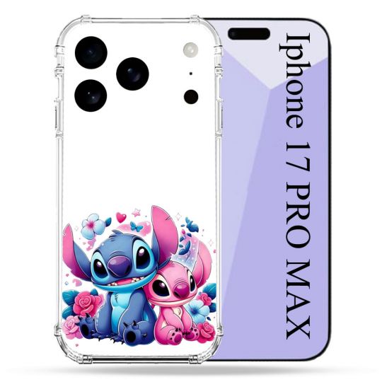Coque Renforcée Pour Iphone 17 Pro Max Stitch Love