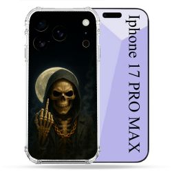 Coque Renforcée Pour Iphone 17 Pro Max Tete de Mort Doigt 2026