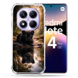 Coque Renforcée Pour Xiaomi Redmi Note 14 PRO 5G Animal Panthère Reflet