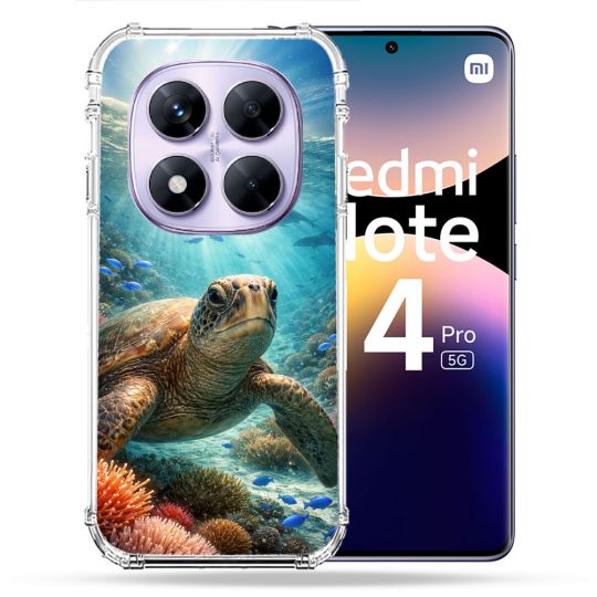 Coque Renforcée Pour Xiaomi Redmi Note 14 PRO 5G Animal Tortue Marine