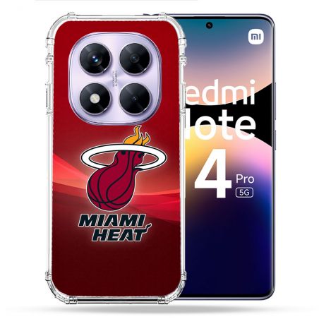 Coque Renforcée Pour Xiaomi Redmi Note 14 PRO 5G Basket Miami Heat