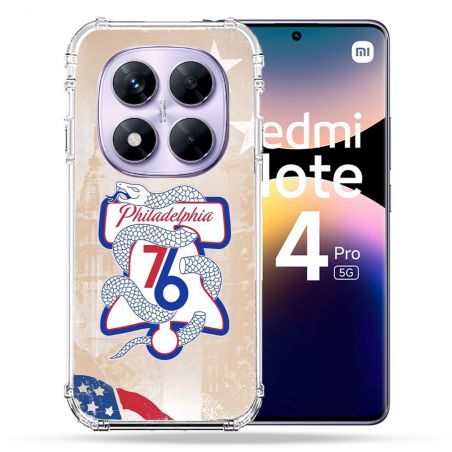 Coque Renforcée Pour Xiaomi Redmi Note 14 PRO 5G Basket Philadelphia 76ers