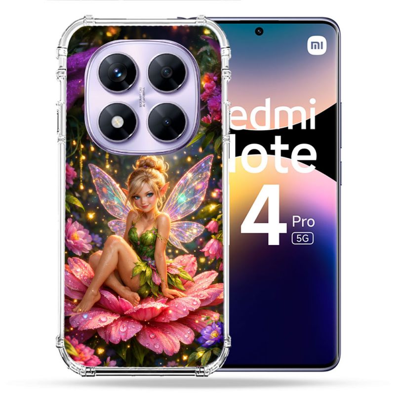 Coque Renforcée Pour Xiaomi Redmi Note 14 PRO 5G Fantastique Fee Fleur