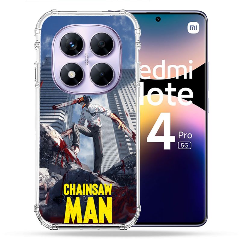 Coque Renforcée Pour Xiaomi Redmi Note 14 PRO 5G Manga Chainsaw Man Denji