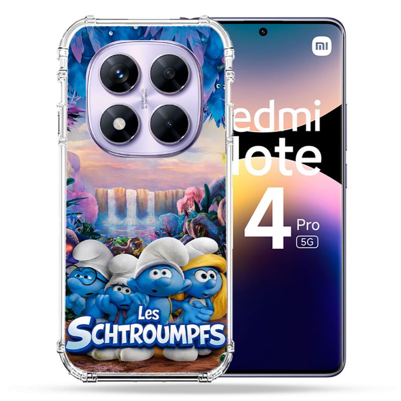 Coque Renforcée Pour Xiaomi Redmi Note 14 PRO 5G Schtroumpfs Forêt