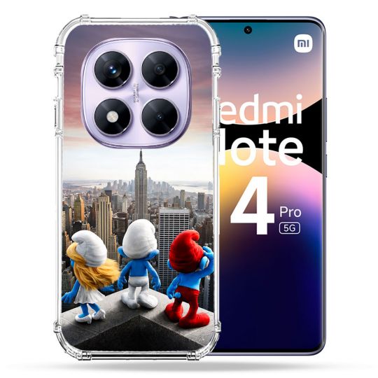 Coque Renforcée Pour Xiaomi Redmi Note 14 PRO 5G Schtroumpfs New York