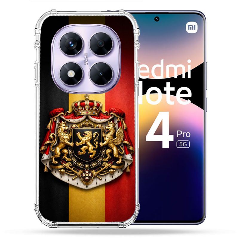 Coque Renforcée Pour Xiaomi Redmi Note 14 PRO 5G Voyage Drapeau Belgique
