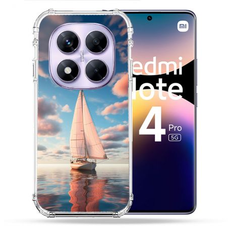 Coque Renforcée Pour Xiaomi Redmi Note 14 PRO 5G Voyage Voilier Reflet