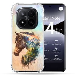 Coque Renforcée Pour Xiaomi Redmi Note 14 PRO PLUS 5G Animal Cheval Montagne