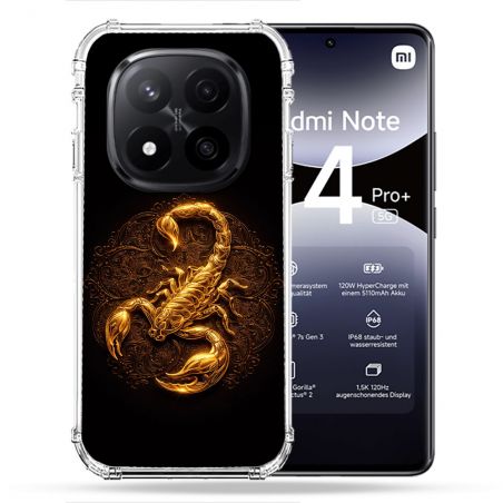Coque Renforcée Pour Xiaomi Redmi Note 14 PRO PLUS 5G Animal Scorpion Fresque 2026