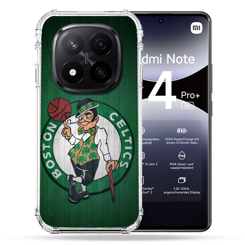 Coque Renforcée Pour Xiaomi Redmi Note 14 PRO PLUS 5G Basket Boston Celtics