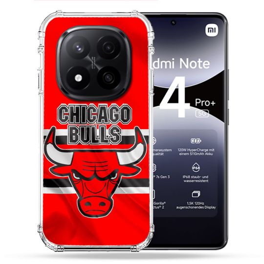 Coque Renforcée Pour Xiaomi Redmi Note 14 PRO PLUS 5G Basket Chicago Bulls