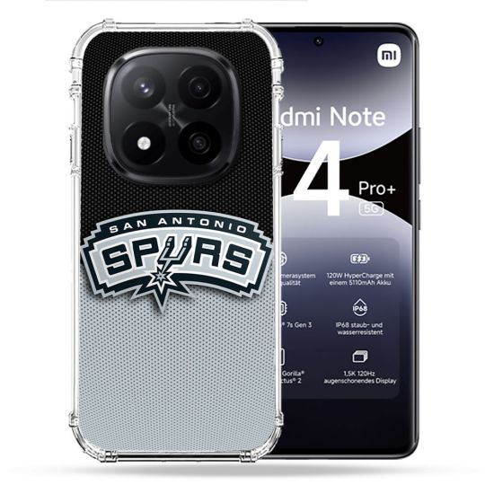 Coque Renforcée Pour Xiaomi Redmi Note 14 PRO PLUS 5G Basket San Antonio Spurs
