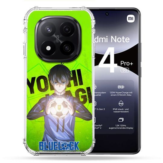 Coque Renforcée Pour Xiaomi Redmi Note 14 PRO PLUS 5G Manga Blue Lock Yoichi Isagi