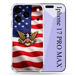 Coque Renforcée Pour Iphone 17 Pro Max Voyage Drapeau USA Etats Unis