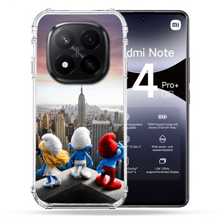 Coque Renforcée Pour Xiaomi Redmi Note 14 PRO PLUS 5G Schtroumpfs New York