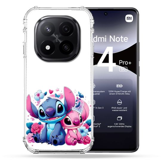 Coque Renforcée Pour Xiaomi Redmi Note 14 PRO PLUS 5G Stitch Love